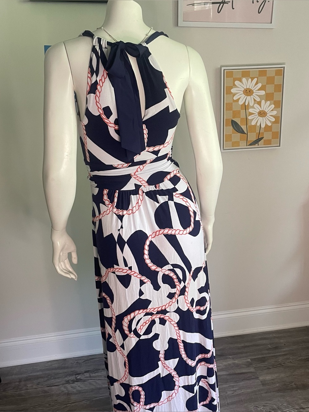 Lilly Pulitzer Amanda Maxi in Htf Booze Cruise Print | Color: Blue | Size: XS - Picture 4 of 6